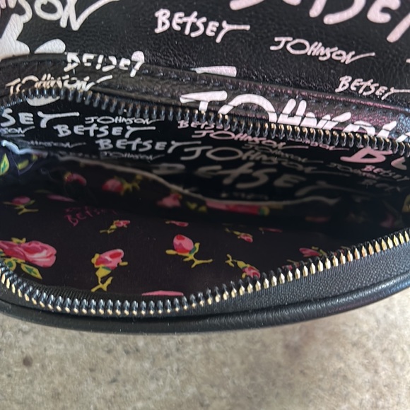 NEW Betsy Johnson Black and White Mini Book Bag main image 5